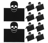 Didiseaon Marque-places Tête de Mort Halloween 50 pièces pour Table Dîner et Mariage, Cartes de table Élégantes, Papier nacré, Aident les invités à trouver leur place