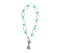 Didiseaon Marqueurs de Maille et Compteur de Rangées Turquoise Accessoires de Tricot Pratiques pour Outil de Compte de Rangées avec Pendentif Fil de Laine Améliorez Votre Expérience de