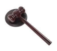 Didiseaon Marteau en Bois pour Enchères Jouet Garçon et Filles Marteau de Juge Accessoire Éducatif Jeu d'Imitation pour Anniversaire 1 Pièce
