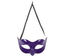 Didiseaon Masque de Bal Masqué Accessoire de Fête Demi-masque Classique et Simple en Plastique Pourpre pour Hommes pour Costume Party et Bal