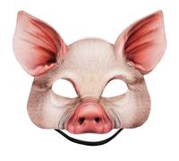 Didiseaon Masque de Fête D'animal Demi-visage Cochon en Eva Robuste et Réutilisable pour Soirées Costumées et Événements à Thème Adultes