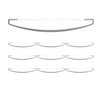 Didiseaon Mât de Drapeau Manuel Portable 24 Cm Gris, Lot de 10 Pièces, Mât de Bannière pour Drapeau de Marketing, pour Événements Sportifs en Extérieur