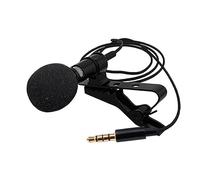 Didiseaon Microphone-Cravate Portable à condensateur omnidirectionnel avec Clip Robuste pour Enregistrement Interview Streaming et enseignement avec câble et Adaptateur 15 m +