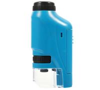 Didiseaon Microscope Portable pour Garçon Fille Débutants Éducatif à Main Haute Amplification pour Exploration Scientifique et Matériel Scolaire Étudiant sans Batterie Bleu
