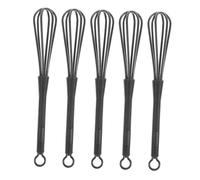 Didiseaon Mini Fouet en Plastique 5pcs pour Coloration Capillaire, Mélangeur à Œufs Pratique et Ustensile Cuisine Facile à Utiliser pour Usage Professionnel et Domestique