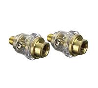 Didiseaon Mini-Graisseur 1/4 Pouce Lubrificateur Pneumatique Accessoire Outils Équipement Air Comprimé 2 Pièces Longue Durée
