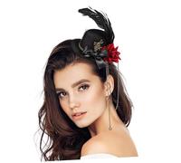 Didiseaon Mini Hat Hair Clip Floral Barrettes For Teen Lightweight Metal Flower Hair Accessories For Tea Party And Wedding Hairstyles