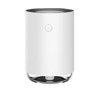 Didiseaon Mini Humidificateur Portable USB Blanc Crème, Diffuseur D'aromathérapie Ultrasonique pour Bureau, Maison et Voiture, Brumisateur Silencieux pour Chambre à Coucher, Hydratation