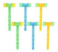 Didiseaon Mini Marteau Musical en Plastique pour Bébé Lot de 6 Jouets Interactifs Éducatifs Développement Visuel et Jouets Amusants pour Garçon et Filles Activités Sensorielles