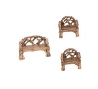 Didiseaon Mini Meubles De Jardin en Résine 3 Pièces Décoration Micro-Paysage Intérieur Extérieur, Accessoires Décoratifs pour Jardin, Bureau Et Pot De Fleurs