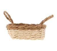 Didiseaon Mini Panier Tissé Main pour Maison Poupée Accessoire Léger et Compact Décoration Miniature Élégante et Transportable pour Intérieur Cosy