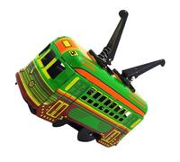 Didiseaon Mini Tramway en Fer à Remontoir Éducatif Mécanique pour Garçon et Filles Pratique et Solide Couleur Verte Taille Compacte Adaptée aux Petites Mains Décoration Vintage Rétro