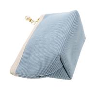 Didiseaon Mini Trousse de Maquillage Portable pour Femme de Voyage pour Rouge à Lèvres Petite Pochette de Maquillage Tissu Velours Côtelé Ciel