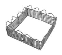 Didiseaon Miniature Barbelé Décoratif Clôture Simulation Fil Métallique Noire Décor Militaire Micro-Paysage Accessoire Miniature pour Scène de Guerre