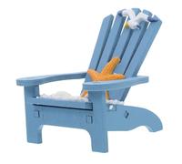 Didiseaon Miniature Chaise de Plage Bleue Décorative pour Maison de Poupée Modèle Compact pour Paysage Miniature Accessoire de Bureau Charmant et Robuste