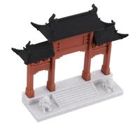 Didiseaon Miniature Chinese Gate Model Ancient Architecture for Aquarium Bonsai Micro Landscaping DIY Assembly Decorative Ornament