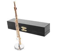 Didiseaon Miniature Modèle Instrument Musical Décoratif pour Simulation pour Décoration de Maison et Miniatures avec Boîte Noire Support