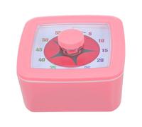 Didiseaon Minuteur Visuel Carré Compte à Rebours Précis Timer Visuel Rose en Plastique Alerte Sonore, Fonctionnement Silencieux pour Maison et Classe pour Garçon et Filles et Étudiants