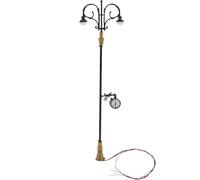 Didiseaon Modèle de Lampadaire Miniature F 1/75 Noir Lampe Miniature pour Modélisme Ferroviaire Décor de Jardin et Table à Sable Figurine D’éclairage de Paysage Accessoires de Train