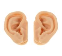 Didiseaon Modèle D'oreille D'entraînement en Silicone Beige, Modèle D'anatomie de L'oreille, Simulation Réaliste, pour Cours en t Pratique du Perçage
