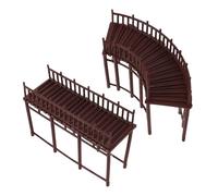 Didiseaon Modèle Miniature de Galerie en 2pcs en Pla Léger Arche Traditionnelle, Décoration de Maquettes Architecturales pour DIY et Décor Maison Élégante