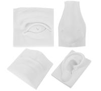 Didiseaon Modèle pour Pratique pour en Sculpture Blanc Plâtre de Apprentissage des Traits Visage, Décoration Légère et Figure Ornementale de Croquis à Domicile