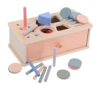 Didiseaon Montessori Couleurs Bois pour Tout-Petits Boîte Apprentissage pour Motricité Fine et Reconnaissance des Formes Éducatif Dès an