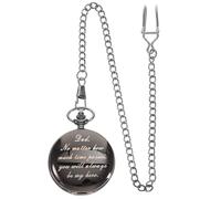 Didiseaon Montre de Poche Mécanique Vintage pour Homme Couleur Brillante Légère Chaîne Saint-Valentin et Anniversaire de Mariage Présent Couple Élégant et Solide