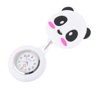 Didiseaon Montre Infirmière Panda Cartoon Montre de Poitrine Extensible Souple avec Clip Rétractable Accessoire Infirmière et Pratique