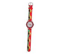 Didiseaon Montre Numérique 3D pour Garçon Et Filles Style Cartoon Silicone Rouge Montre Réglable Montre-Bracelet Garçon Et Filles Chronométrage Précis Batterie Longue Durée
