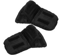Didiseaon Moufles pour Poussette D’Hiver Coupe-Vent et Isolantes 1 Paire Détachable en Tissu Oxford et Coton Noir Chaudes et Pratiques pour Activités Extérieures Hivernales