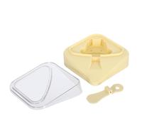 Didiseaon Moule à Popsicle avec Couvercle et Bâtonnets Formes Amusantes pour Créer des Glaces Maison pour Snacks Quotidiens Jaune