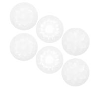 Didiseaon Moule en Silicone Flexible pour Ornements Fleurs 6 Pièces Blanc pour Fabrication de Bijoux DIY Colliers et Boucles D'oreilles