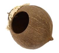 Didiseaon Nid Oiseau Coquille De Noix Maison Élevage Suspendue pour Perroquet Pinson Et Canari Compact Et Facile à Transporter