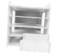Didiseaon Organisateur Fichiers Bureau Bois Plastique Support Rangement Papier Administratif Stable Porte Documents pour Bureau et Maison Organiseur Dossiers Pratique