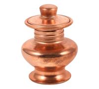 Didiseaon Ornement de Bouddha en Cuivre Rouge, Petit Récipient Élégant pour Offrandes, Décor Rétro et Simple, pour Cabinets et Bureaux