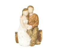 Didiseaon Ornement en Résine pour Mariage, Décoration de Gâteau en Couple Enlacé, Figurines D'amour pour Saint-valentin, Accessoire Décoratif Romantique pour Gâteau, Micro-paysage Non