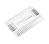 Didiseaon Outil de Mesure de Précision Sec pour Détection de Défauts Règle Film Transparent pour Mesurer Ligne Imperfections Line