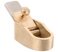 Didiseaon Outil de Rabot à Pouce pour Violon en Laiton Lame de 18mm, Forme Ergonomique Plate, pour Travail du Bois et Restauration de Parties D'instruments