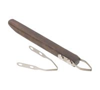 Didiseaon Outil de Sculpture en Argile Lame Rhombique Interchangeable Manche en Bois Ergonomique Outil de Poterie pour Modelage et Gravure Fournitures D’Art pour Pâte à Modeler Usage