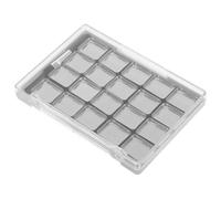 Didiseaon Palette Magnétique Vide 20 Compartiments en Métal 2046 Plateau Blanc 6 Cases, Boîte de Rangement Maquillage avec Pinceau, Organisateur Multifonction pour Fards à Paupières, Usage