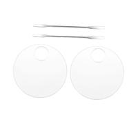 Didiseaon Palettes De Maquillage Et De Fards À Paupières 2 Ensembles De Palettes De Manucure En Acrylique Lisses Pour Mélanger Les Couleurs