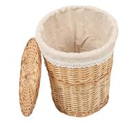 Didiseaon Panier à Linge Tissé De Capacité Élevée Avec Couvercle Pour Rangement De Chambre Et Articles Divers