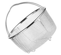 Didiseaon Panier Vapeur Portable en Acier Inoxydable Argenté Pieds, Panier D'égouttage Multifonction pour Légumes et Pommes de Terre, pour Maisons et Restaurants