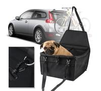Didiseaon Panier Voiture pour Chien et Chat Respirant avec Filet Pochette de Transport Étanche Support Renforcé Housse Siège Auto Animaux Protection et Sécurité pour Voyages Voiture