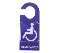 Didiseaon Panneau de Stationnement Handicapé Bleu en Pvc, Étanche et Portable, Design Moderne et Élégant pour Parking Extérieur, pour Véhicules et Places Réservées