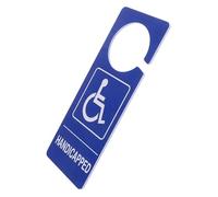 Didiseaon Panneau et Résistant la Décoloration Bleu en Pvc de Stationnement Handicapé Léger pour Véhicule, pour Parking Extérieur et Usage Automobile