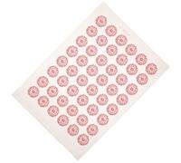 Didiseaon Papier Transfert Céramique Rouge Motifs Délicats, Feuille de Fleur sous Glaçure 5 Cm pour Créations en Argile, Kit D'outils pour Poterie et Sculpture Artistique