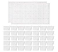 Didiseaon Papier Xuan Semi-Brut pour Calligraphie Chinoise 100 Feuilles 9Cm X 28 Cases Papier D’Entraînement à L’Écriture Manuscrite Grille Carrée Matériel de Calligraphie pour Débutants