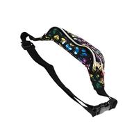 Didiseaon Paquet Banane Femme En Tissu Pu Noir Paquet De Poitrine à Bandoulière Réglable Pour Quotidien Shopping Et Excursions Design Double Zip Taille Compacte